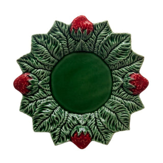 Bordallo Pinheiro Strawberry dinner plate 26 cm - 10.24 in - Buy now on ShopDecor - Discover the best products by BORDALLO PINHEIRO design