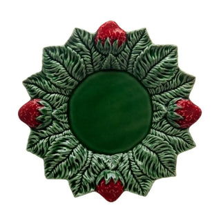Bordallo Pinheiro Strawberry dinner plate 26 cm - 10.24 in - Buy now on ShopDecor - Discover the best products by BORDALLO PINHEIRO design