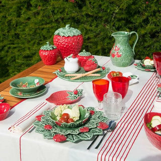 Bordallo Pinheiro Strawberry oval bowl - Buy now on ShopDecor - Discover the best products by BORDALLO PINHEIRO design