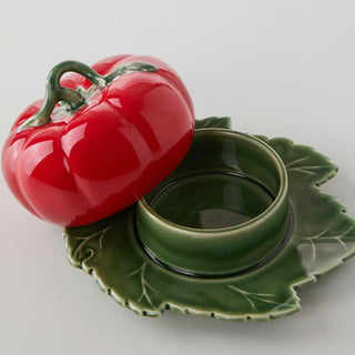 Bordallo Pinheiro Tomate butter dish with cover - Buy now on ShopDecor - Discover the best products by BORDALLO PINHEIRO design