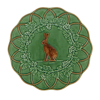 Bordallo Pinheiro Woods fruit plate 24 cm. - 9.44 in. Hare - Buy now on ShopDecor - Discover the best products by BORDALLO PINHEIRO design