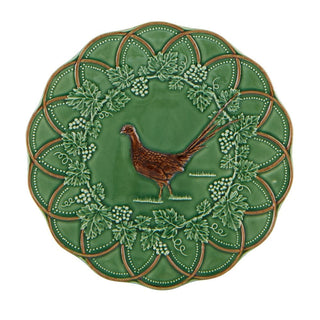 Bordallo Pinheiro Woods fruit plate 24 cm. - 9.44 in. Pheasant - Buy now on ShopDecor - Discover the best products by BORDALLO PINHEIRO design