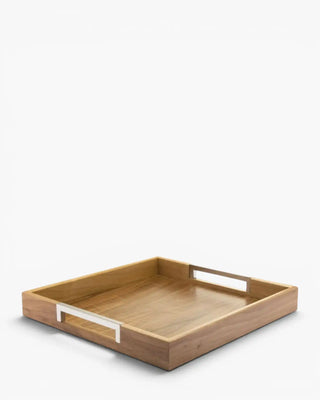 Broggi Pigreco wood Tray Walnut 39.5x39.5 cm - 155.5x155.5 In - Buy now on ShopDecor - Discover the best products by BROGGI design