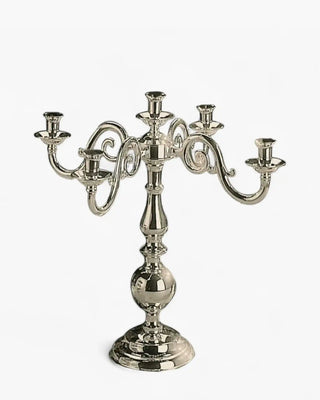 Broggi Ambasciata candlestick silver plated nickel 5 Lights - Buy now on ShopDecor - Discover the best products by BROGGI design