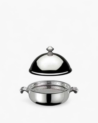 Broggi Classica butter holder with lid silver plated nickel - Buy now on ShopDecor - Discover the best products by BROGGI design