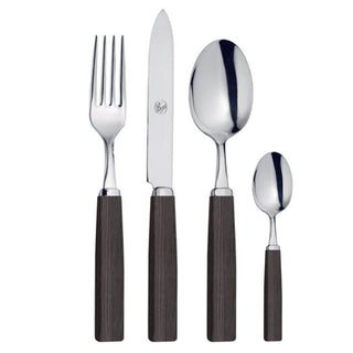 Broggi Dakar Wengè 24-piece cutlery set - Buy now on ShopDecor - Discover the best products by BROGGI design