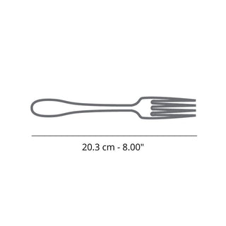 Broggi Gaia dessert fork polished steel - Buy now on ShopDecor - Discover the best products by BROGGI design