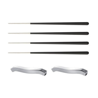 Broggi Kyoto Black set 4 chopsticks - Buy now on ShopDecor - Discover the best products by BROGGI design