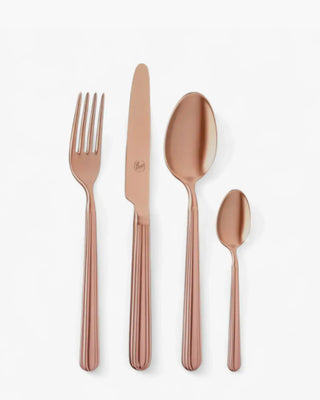 Broggi Metropolitan Polvere di Luna Copper 24-piece cutlery set - Buy now on ShopDecor - Discover the best products by BROGGI design