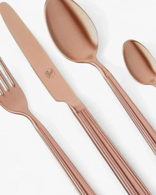 Broggi Metropolitan Polvere di Luna Copper 24-piece cutlery set - Buy now on ShopDecor - Discover the best products by BROGGI design