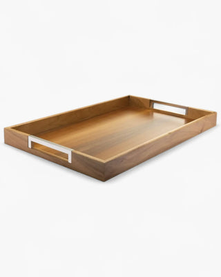 Broggi Pigreco wood Tray Walnut 60x39.5 cm - 23.62x155.5 In - Buy now on ShopDecor - Discover the best products by BROGGI design