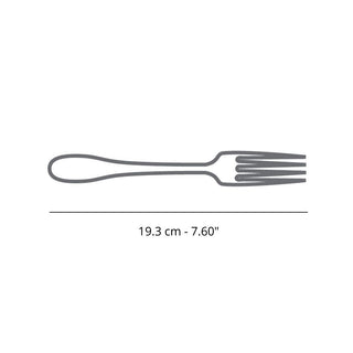 Broggi Sedona dessert fork stainless steel - Buy now on ShopDecor - Discover the best products by BROGGI design