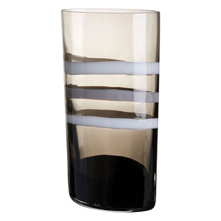 Carlo Moretti Arco 239 vase dark brown in Murano glass h 34 cm - Buy now on ShopDecor - Discover the best products by CARLO MORETTI design
