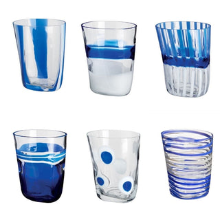 Carlo Moretti Bora set 6 tumblers blue in Murano glass - Buy now on ShopDecor - Discover the best products by CARLO MORETTI design