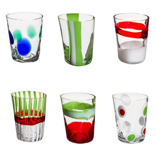 Carlo Moretti Bora set 6 tumblers green in Murano glass - Buy now on ShopDecor - Discover the best products by CARLO MORETTI design