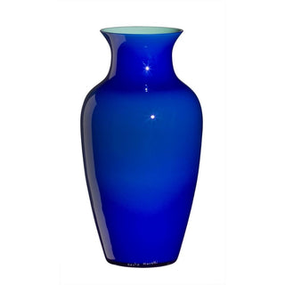 Carlo Moretti I Cinesi 1974 vase in Murano glass h 34 cm Carlo Moretti Blue laguna - Buy now on ShopDecor - Discover the best products by CARLO MORETTI design