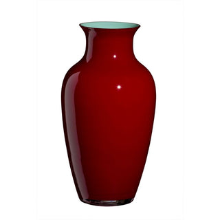 Carlo Moretti I Cinesi 1974 vase in Murano glass h 34 cm Carlo Moretti Bordeaux levante - Buy now on ShopDecor - Discover the best products by CARLO MORETTI design