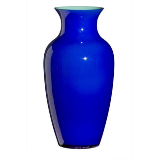Carlo Moretti I Cinesi 1975 vase in Murano glass h 41 cm Carlo Moretti Blue laguna - Buy now on ShopDecor - Discover the best products by CARLO MORETTI design