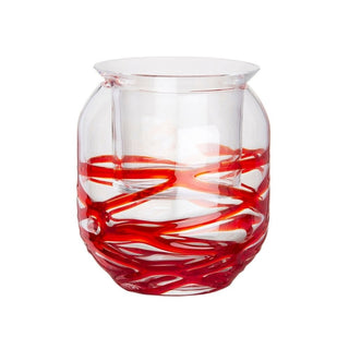 Carlo Moretti Lumina candlestick network in Murano glass h 10 cm