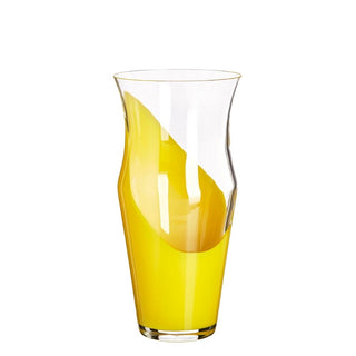 Carlo Moretti Monocromo 1851 vase in Murano glass h 30 cm Lime yellow - Buy now on ShopDecor - Discover the best products by CARLO MORETTI design