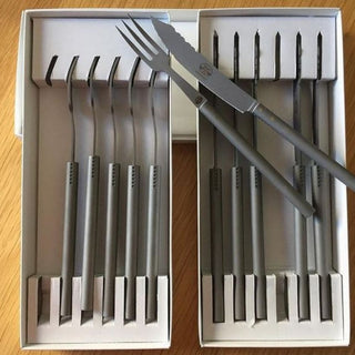 Coltellerie Berti '500 set 6 table forks 7805 - steel - satin finish - Buy now on ShopDecor - Discover the best products by COLTELLERIE BERTI 1895 design
