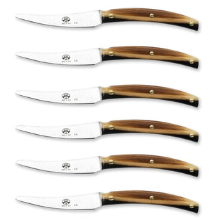Coltellerie Berti Convivio Nuovo set 6 steak knives 9609 cornotech - Buy now on ShopDecor - Discover the best products by COLTELLERIE BERTI 1895 design
