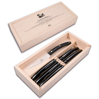 Coltellerie Berti Convivio Nuovo set 6 steak knives 9626 black - Buy now on ShopDecor - Discover the best products by COLTELLERIE BERTI 1895 design