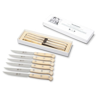 Coltellerie Berti Duemiladodici set 6 table knives 680 cream - Buy now on ShopDecor - Discover the best products by COLTELLERIE BERTI 1895 design