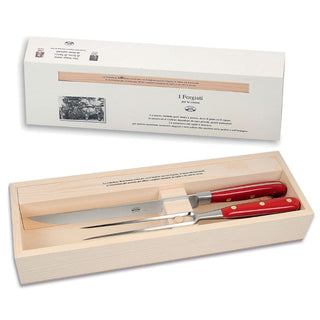 Coltellerie Berti Forgiati carving set 2435 red plexiglass - Buy now on ShopDecor - Discover the best products by COLTELLERIE BERTI 1895 design