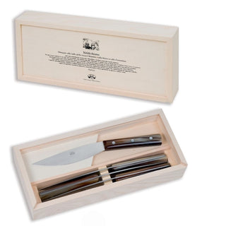 Coltellerie Berti Valdichiana set 4 steak knives 639 ox horn - Buy now on ShopDecor - Discover the best products by COLTELLERIE BERTI 1895 design