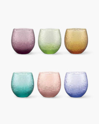 Ivv Multicolor set 6 tumblers in glass 250 ml - 8.5 oz - Buy now on ShopDecor - Discover the best products by IVV design