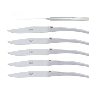 Forge de Laguiole Signature C+B Lefebvre table knives set with stainless steel handle - Buy now on ShopDecor - Discover the best products by FORGE DE LAGUIOLE design