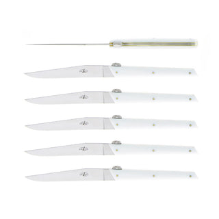 Forge de Laguiole Signature Olivier Gagnère table knives set with acrylic handle - Buy now on ShopDecor - Discover the best products by FORGE DE LAGUIOLE design