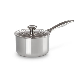 Le Creuset Signature stainless steel saucepan with lid - Buy now on ShopDecor - Discover the best products by LECREUSET design