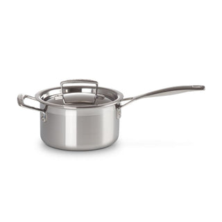 Le Creuset 3-ply Stainless Steel saucepan with lid - Buy now on ShopDecor - Discover the best products by LE CREUSET design
