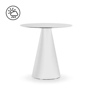 Pedrali Ikon 865 table with solid laminate top diam.27 9/16 inch - Buy now on ShopDecor - Discover the best products by PEDRALI design