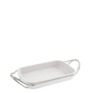 Sambonet New Living holder with rectangular dish 35 x 22 cm - Buy now on ShopDecor - Discover the best products by SAMBONET design