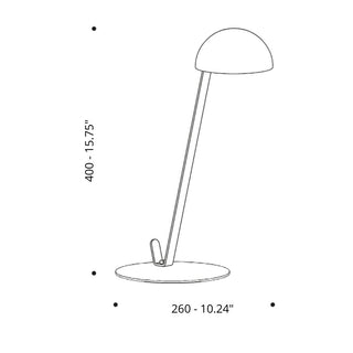 Davide Groppi Post Prandium portable LED table lamp