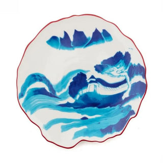 Diesel with Seletti Classics on Acid dessert plate diam. 21 cm. - 8.27 in. Melting Landscape - Buy now on ShopDecor - Discover the best products by DIESEL LIVING WITH SELETTI design