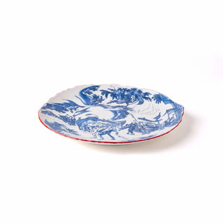 Diesel with Seletti Classics on Acid Blue Chinoiserie plate diam. 28 cm. - Buy now on ShopDecor - Discover the best products by DIESEL LIVING WITH SELETTI design