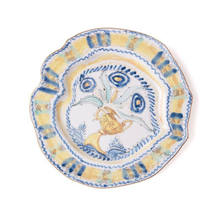 Diesel with Seletti Classics on Acid Spanish Yellow plate diam. 28 cm. - Buy now on ShopDecor - Discover the best products by DIESEL LIVING WITH SELETTI design