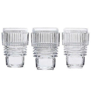 Diesel with Seletti Machine Collection set 3 glasses h. 13 cm. transparent - Buy now on ShopDecor - Discover the best products by DIESEL LIVING WITH SELETTI design