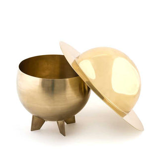 Diesel with Seletti Cosmic Diner Lunar cup with cover brass gold - Buy now on ShopDecor - Discover the best products by DIESEL LIVING WITH SELETTI design