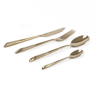 Diesel with Seletti Cosmic Diner Quasar cutlery set 4 pieces brass - Buy now on ShopDecor - Discover the best products by DIESEL LIVING WITH SELETTI design