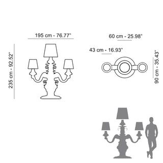 Slide - Design of Love King of Love Floor lamp - Buy now on ShopDecor - Discover the best products by SLIDE design