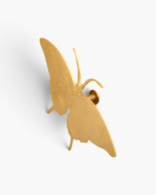 Domeniconi Schmetterling Wanduhr Blattgold