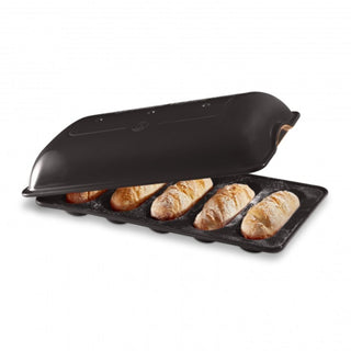Emile Henry Mini-baguettes Baker Emile Henry Charcoal 79 - Buy now on ShopDecor - Discover the best products by EMILE HENRY design