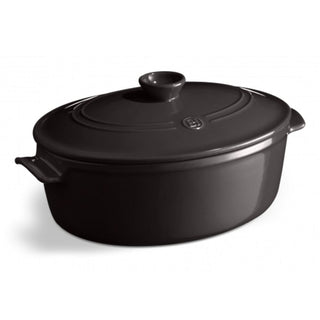 Emile Henry oval casserole 6 L. Emile Henry Charcoal 79 - Buy now on ShopDecor - Discover the best products by EMILE HENRY design