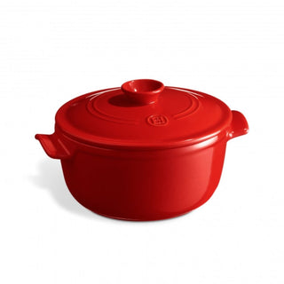 Emile Henry round casserole 2.5 L. Emile Henry Burgundy 34 - Buy now on ShopDecor - Discover the best products by EMILE HENRY design