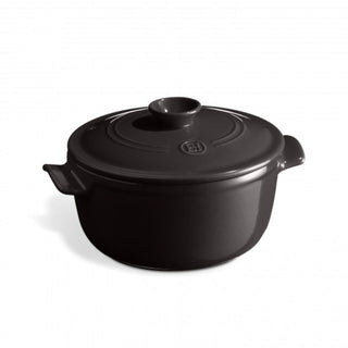 Emile Henry round casserole 2.5 L. Emile Henry Charcoal 79 - Buy now on ShopDecor - Discover the best products by EMILE HENRY design